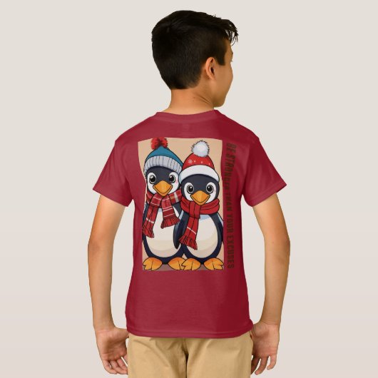 T-shirt Fierce Penguin Samurai - (Dos entier)