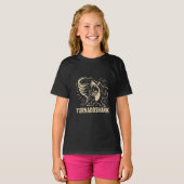 T-shirt Fierce requin tornade conception d'art pour viral (Devant entier)