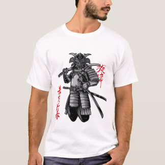 T-shirt Fierce Samurai Guerrier - Japonais Bushido Art