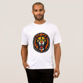 T-shirt Fierce Tête de Lion Vibrant (Devant entier)