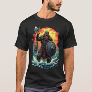 T-shirt Fierce Viking Warrior Graphic Tee