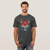 T-shirt Fierce Wolf Face (Devant entier)
