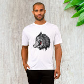 T-shirt Fierce Wolf Head Bold Wild Animal