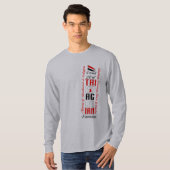 T-shirt Fière 2B du parent trinbagonien (Devant entier)