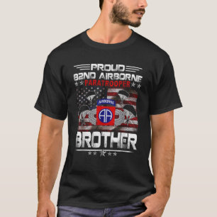 T-shirt Fière 82e parachutiste aéroporté Brother US Flag V
