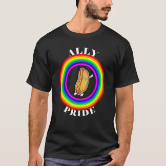 T-shirt Fière alliée Égalité LGBTQ Arc-en-ciel Lesbienne G