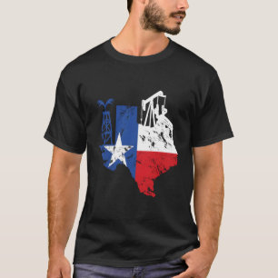 T-shirt Fière Américaine Travailleuse Du Pétrole Champ pét