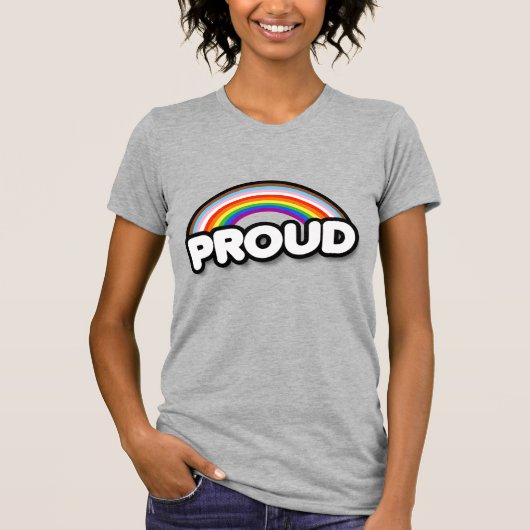T-shirt Fière - Arc inclusif (Devant)