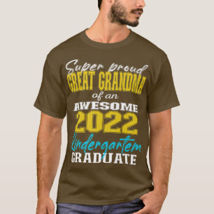 T-shirt Fière arrière-grand-mère de diplômé de maternelle 