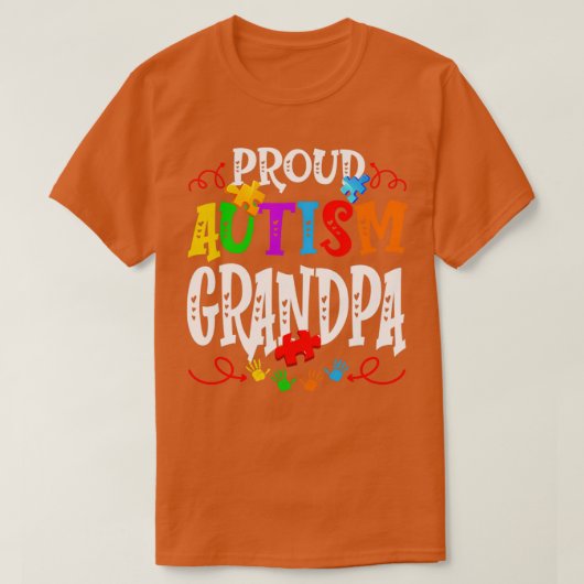 T-shirt Fière autisme Grand-père Funny Sensibilisation sur (Design devant)