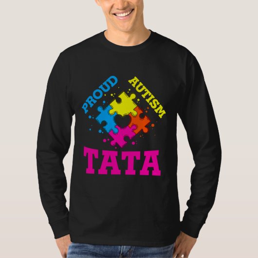 T-shirt Fière autisme Tata (Devant)