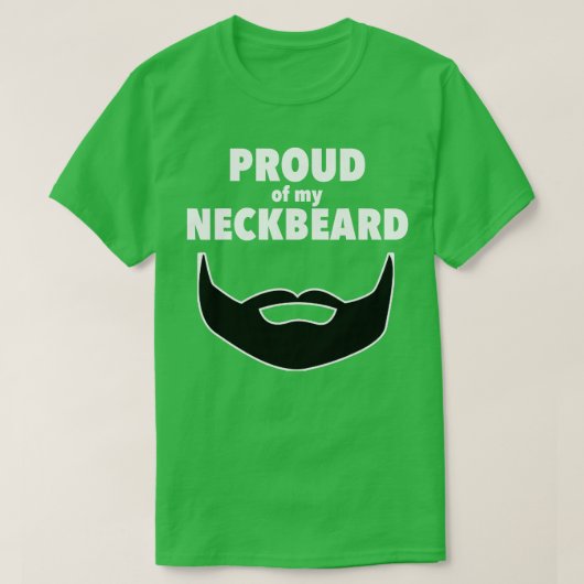 T-shirt Fière barbe à cou (Design devant)