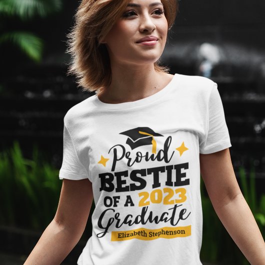 T-shirt Fière Bestie d'un meilleur ami diplômé 2023