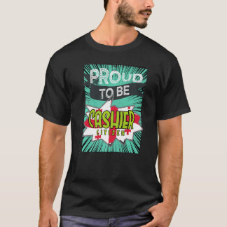 T-shirt Fière caissière citoyenne Profession travailleur d