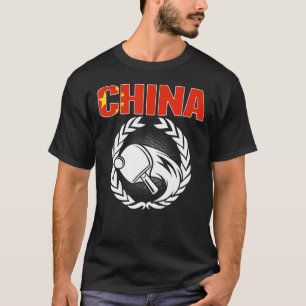 T-shirt Fière Chine Tennis de table chinois Ping Pong sout