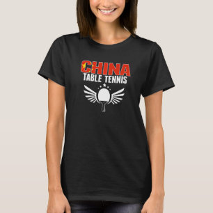 T-shirt Fière Chine Tennis de table chinois Ping Pong sout