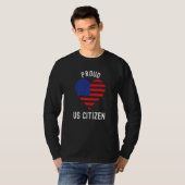 T-shirt Fière citoyenneté américaine Nouveau citoyen améri (Devant entier)