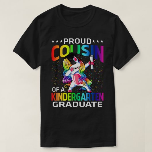 T-shirt Fière Cousin D'Une Unicorne D'Enseignement Seconda (Design devant)