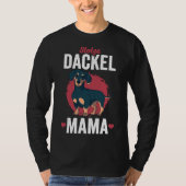 T-shirt Fière Dachshund Maman Idée de chien (Devant)