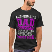 T-shirt Fière d'Alzheimer's Papa J'ai levé la mienne (Devant)