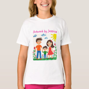T-shirt Fière de la peinture artistique de votre enfant