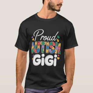 T-shirt Fière de l'autisme Gigi Grand-mère famille assorti