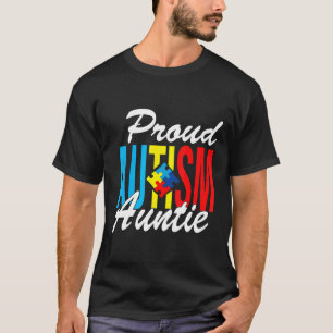 T-shirt Fière de l'autisme Tante de l'autisme Sensibilisat