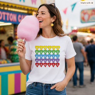 T-shirt Fière de l'État du Kansas aux couleurs vives