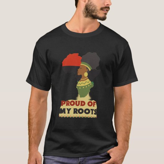 T-shirt Fière de mes racines (Devant)