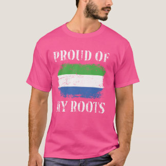 T-shirt Fière De Mes Racines Sierra Léonaises Sierra Léone