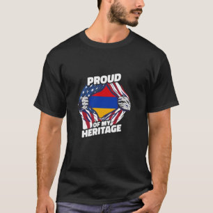 T-shirt Fière de mon héritage - patriotique arménien-améri