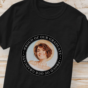 T-shirt Fière de notre Graduate 20XX Modern Graduation Pho