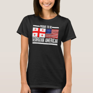 T-shirt Fière D'Être Géorgienne Américaine Patriotique Géo