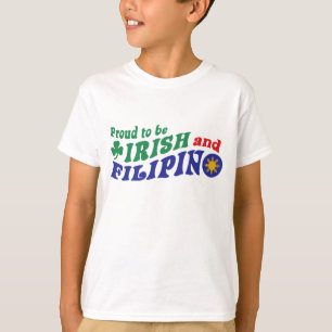 T-shirt Fière d'être irlandaise et philippine