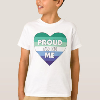 T-shirt Fière d'être moi LGBTQ Hommes Gay Pride Coeur