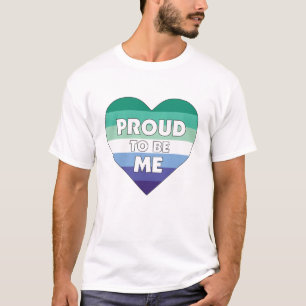 T-shirt Fière d'être moi LGBTQ Hommes Gay Pride Coeur