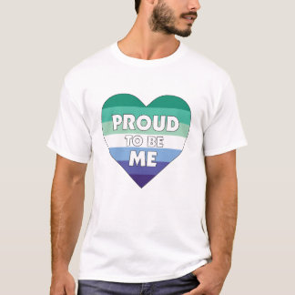 T-shirt Fière d'être moi LGBTQ Hommes Gay Pride Coeur
