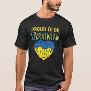 T-shirt Fière D'Être Ukrainienne Ukraine Drapeau Ukraine