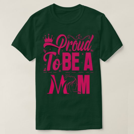 T-shirt fière d'être une mère, Fière épouse ou grand-mère, (Design devant)