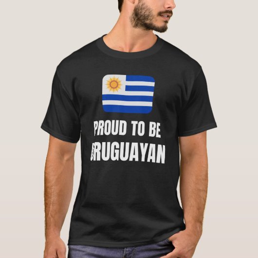 T-shirt Fière d'être uruguayenne (Devant)