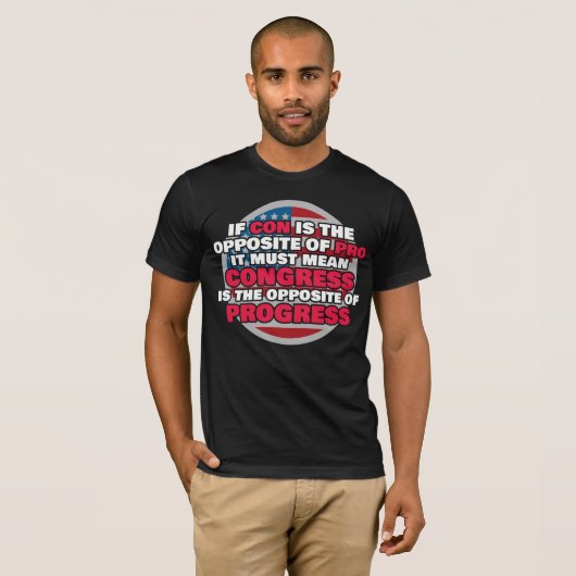 T-shirt Fière du Congrès libertaire face au progrès (Devant entier)