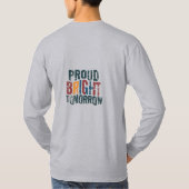 T-shirt "Fière du patrimoine, Avenir brillant" (Dos)