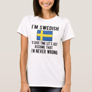 T-shirt Fière du patrimoine suédois Suède Racines Drapeau 