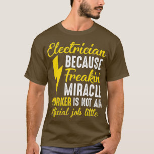 T-shirt Fière électricienne