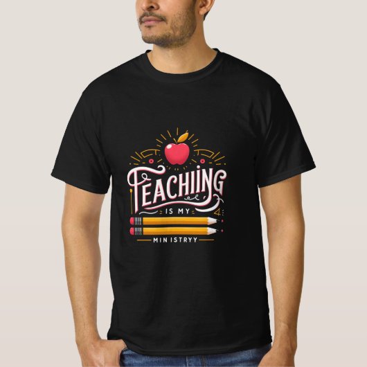 T-shirt Fière Enseignant Est Mon Rappel À L'École (Devant)