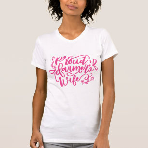 T-shirt Fière Épouse d'Agriculteur