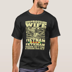 T-shirt Fière Épouse Du Vietnam Vétéran - Liberté Militair