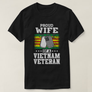 T-shirt Fière Épouse D'Un Mari Vétéran Du Viet Nam