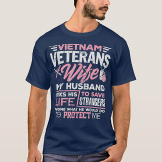 T-shirt Fière Épouse D'Un Vétéran Du Vietnam