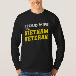 T-shirt Fière Épouse D'Un Vétéran Patriotique Du Vietnam